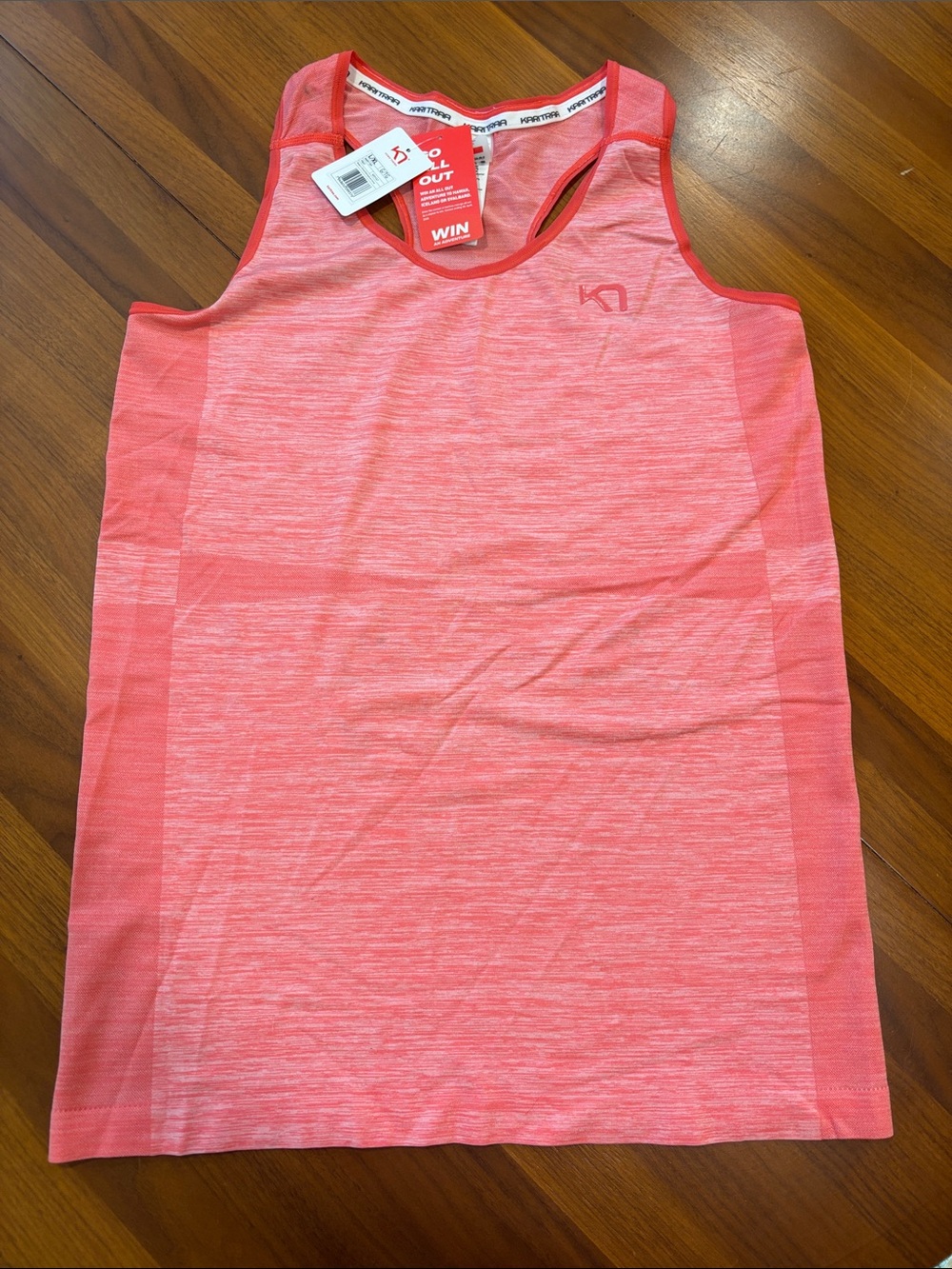 Kari Traa Coral Pink Seamless Performance Tank